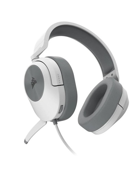 AURICULARES + MICROFONO CORSAIR HS55 SURROUND CARBON GAMING USB WHITE