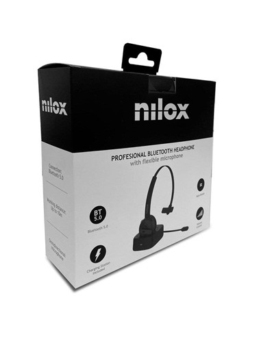 AURICULARES + MICROFONO NILOX CON BASE DE CARGA...