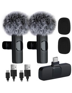 MICROFONO RECEPTOR ONEWAY USB C LAVALIER 2 MICROFONOS...