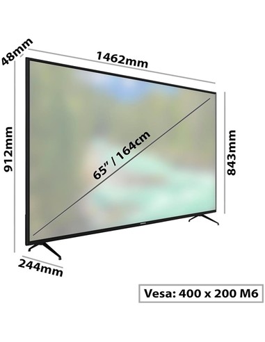 TELEVISOR LED DAEWOO 65 4K UHD USB SMART TV...