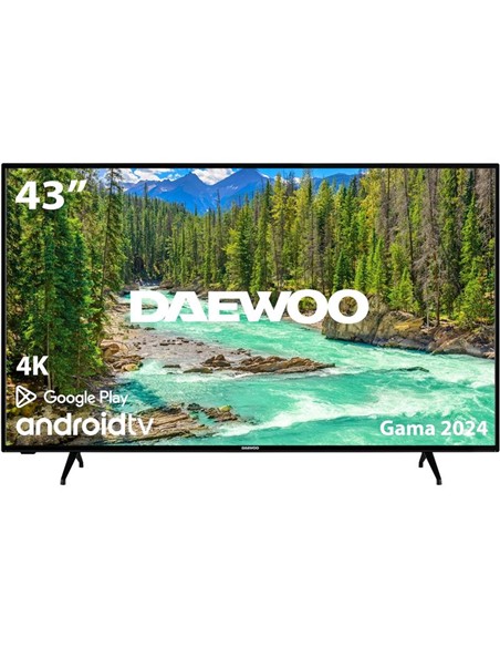 TELEVISOR LED DAEWOO 43 4K UHD USB SMART TV ANDROID WIFI BLUETOOTH DOLBY