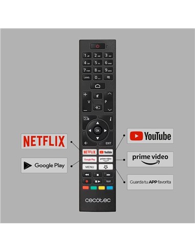 TELEVISOR LED CECOTEC 43 UHD 4K SMART TV ANDROID BLUETOOTH