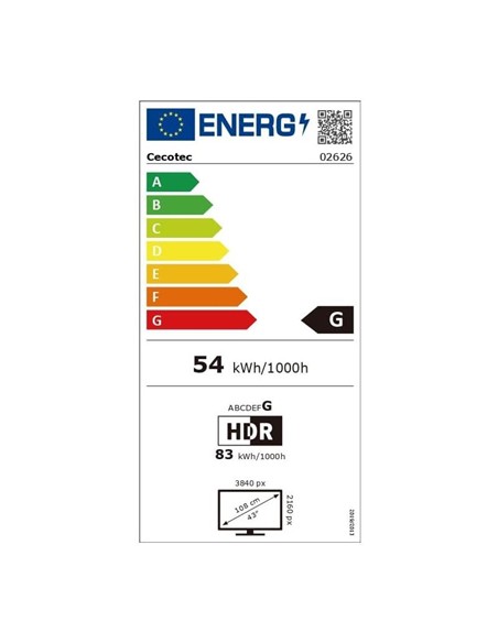 TELEVISOR LED CECOTEC 43 UHD 4K SMART TV ANDROID BLUETOOTH