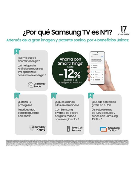 TELEVISOR LED SAMSUNG CRYSTAL 43 4K UHD USB SMART TV WIFI BT