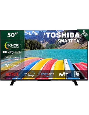 TELEVISOR LED TOSHIBA 50 4K UHD USB SMART TV ANDROID WIFI HOTEL DOLBY