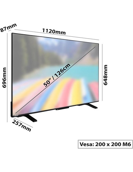 TELEVISOR LED TOSHIBA 50 4K UHD USB SMART TV ANDROID WIFI HOTEL DOLBY