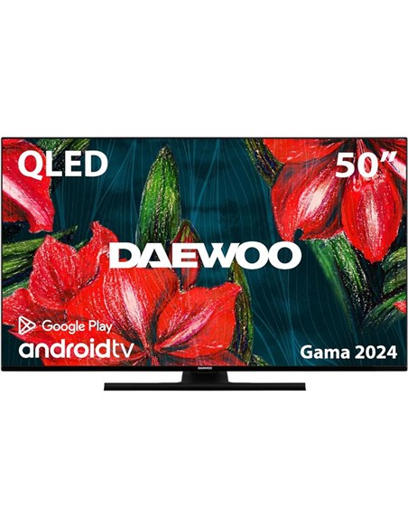 TELEVISOR QLED DAEWOO 50 4K UHD USB SMART TV ANDROID WIFI BLUETOOTH DOLBY