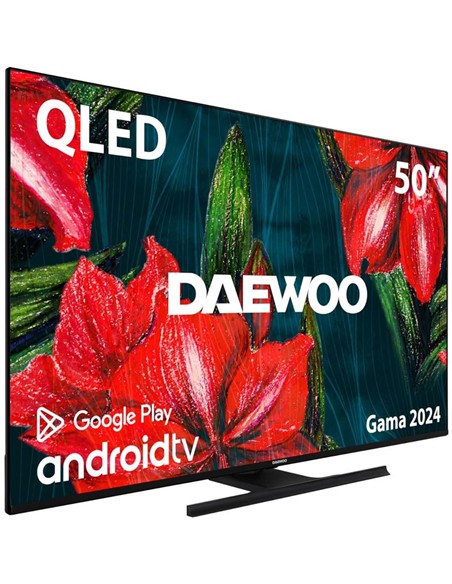 TELEVISOR QLED DAEWOO 50 4K UHD USB SMART TV ANDROID WIFI BLUETOOTH DOLBY
