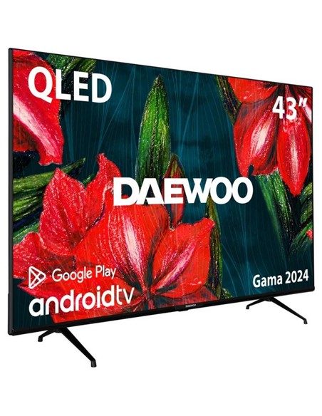 TELEVISOR DAEWOO 43 QLED 4K UHD USB SMART TV ANDROID WIFI BLUETOOTH DOLBY