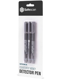 ROTULADOR DETECTOR BILLETES FALSOS PACK DE 3 UNIDADES.