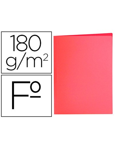 SUBCARPETAS GIO FOLIO ROJO 180GR RF:1329804.