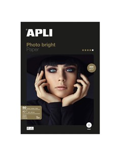 PAPEL APLI PREMIUM GLOSSY A3 PHOTO 50 HOJAS.
