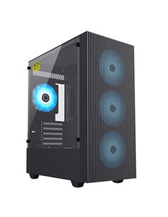 CAJA ORDENADOR GAMING EDGE BLACK 2x2.0 1x3.0 AUDIO ( NO FAN )