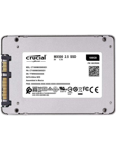 DISCO DURO SSD CRUCIAL 1TB MX500