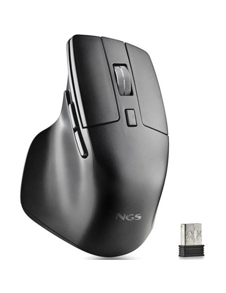 RATON NGS HIT-RB ERGONOMICO RECARGABLE BT WIRELESS MULTI BLACK