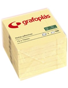TACOS DE NOTAS GRAFOPLAST 76X76 AMARILLO 1327979.
