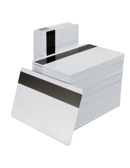 TARJETAS BLANCAS PVC 0.76MM BANDA MAGNETICA ( PACK 500 UDS )