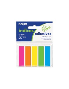 POST-IT INDEX 5 COLORES NEON PAPEL 1329342.