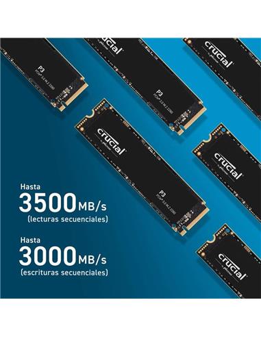 DISCO DURO SSD CRUCIAL P3 1TB M.2 NVME PCIE 3.0
