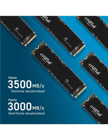 DISCO DURO SSD CRUCIAL P3 1TB M.2 NVME PCIE 3.0