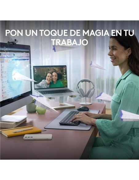 TECLADO + RATON LOGITECH MK950 SIGNATURE SLIM BUSINESS WIRELESS BT BLACK