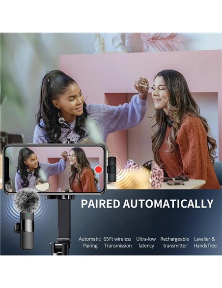 MICROFONO RECEPTOR ONEWAY USB C LAVALIER MICROFONO PINZA WIRELESS