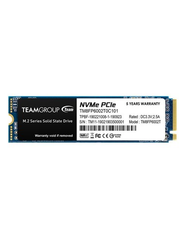 DISCO DURO SSD TEAMGROUP 2TB NVME M2 2280 PCIE GEN3