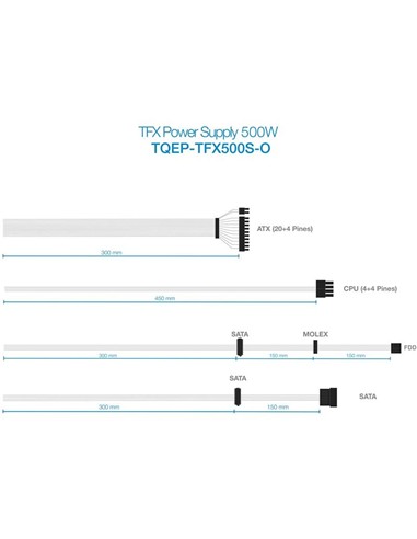 FUENTE DE ALIMENTACION TOOQ 500W TFX