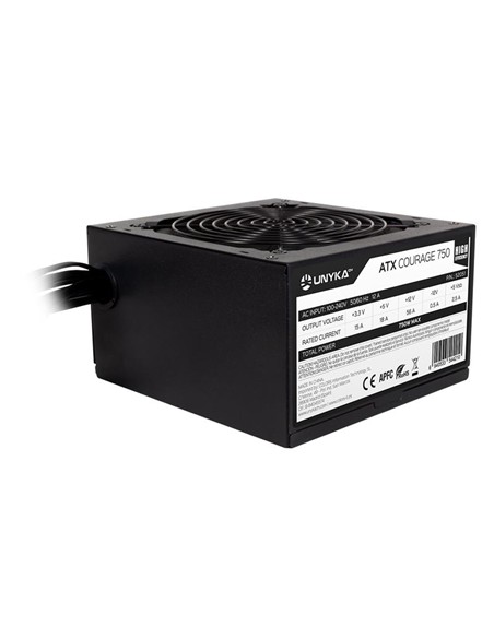FUENTE DE ALIMENTACION UNYKA 750W GAMING COURAGE BLACK