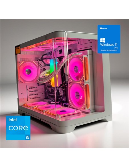 ORDENADOR GAMING HYPE M RGB I5 12400/32GB/SSD1TB NVME/R.LIQ/850W/W11P WHITE