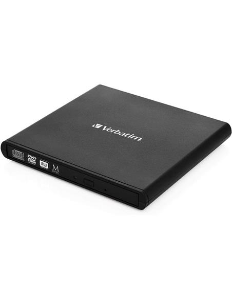 REGRABADORA EXTERNA DVD VERBATIM DUAL USB BLACK