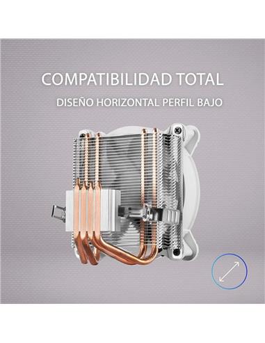 VENTILADOR DISIPADOR MARS GAMING CPU 120MM ARGB INTEL/AMD WHITE