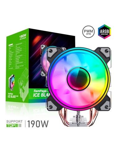 VENTILADOR + DISIPADOR CPU ICEBLADE ARGB 120MM...