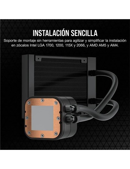 REFRIGERACION LIQUIDA CPU CORSAIR H60X RGB ELITE 120MM AMD/INTEL