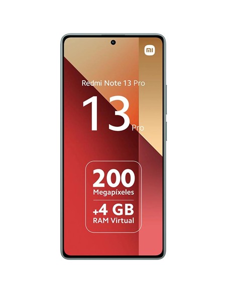 SMARTPHONE XIAOMI REDMI NOTE 13 PRO 6.67 FHD+ 8GB/256GB/200MP/NFC/4G GREEN