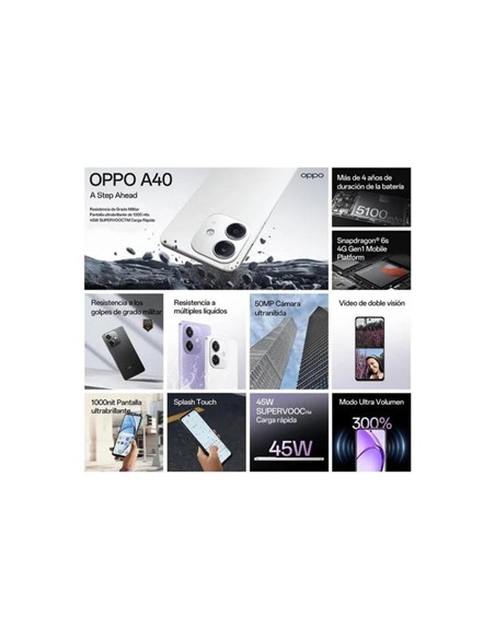 SMARTPHONE OPPO A40 6.72 4GB/128GB/50MPX/NFC/4G BLACK