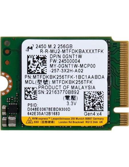 DISCO DURO SSD MICRON 256GB NVME 2230 M2