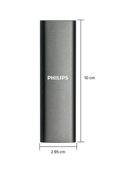 DISCO DURO EXTERNO PHILIPS ULTRA SLIM 1TB M2 USB-C/USB 3.0