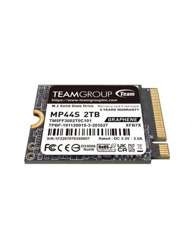 DISCO DURO SSD TEAMGROUP 2TB M2 NVME PCIE 4.0 2230