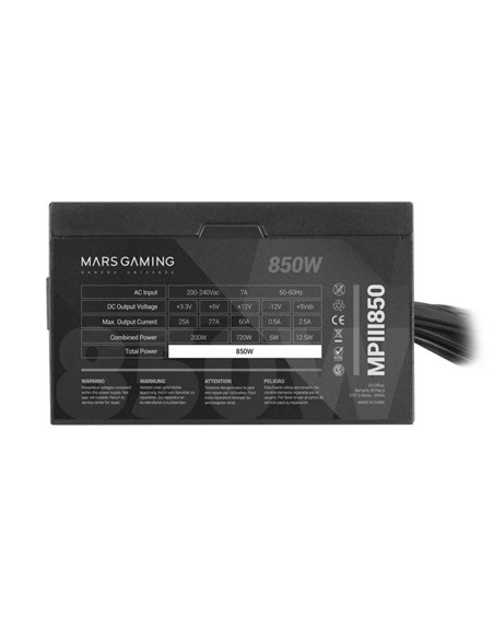 FUENTE DE ALIMENTACION MARS GAMING MPIII 850W ATX