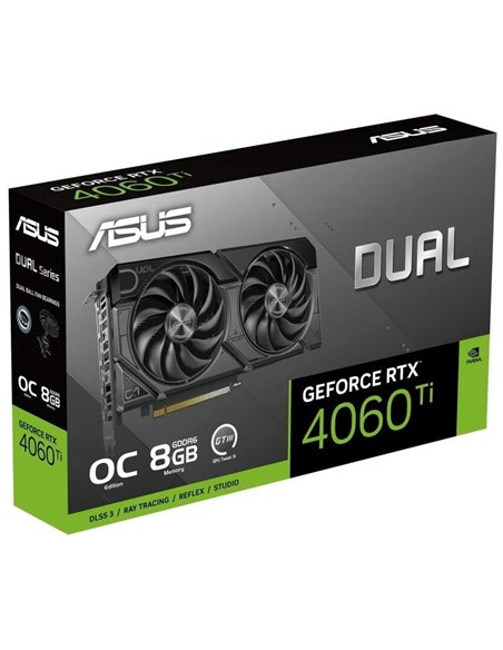 TARJETA DE VIDEO NVIDIA ASUS RTX4060TI DUAL OC 8GB GDRR6 DP HDMI