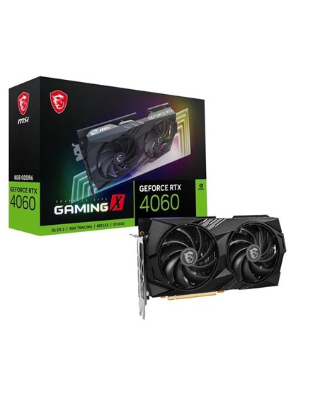 TARJETA DE VIDEO NVIDIA MSI RTX4060 GAMING X 8GB HDMI DP GDRR6 PCIE 4.0