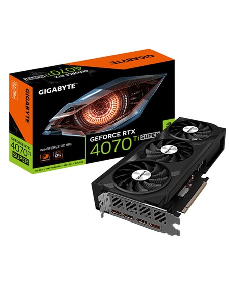 TARJETA DE VIDEO NVIDIA GIGABYTE RTX4070TI SUPER WINDFORCE OC 16GB