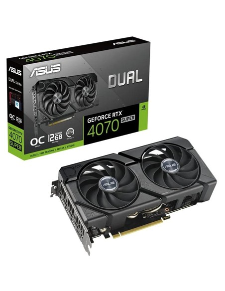 TARJETA DE VIDEO ASUS RTX4070 SUPER DUAL 2X OC 12GB GDDR6X PCI 4.0