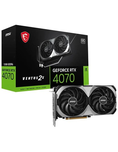 TARJETA DE VIDEO MSI RTX4070 VENTUS 2X OC 12GB...