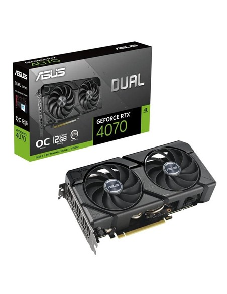 TARJETA DE VIDEO ASUS RTX4070 DUAL OC EDITION 12GB GDDR6X PCI 4.0