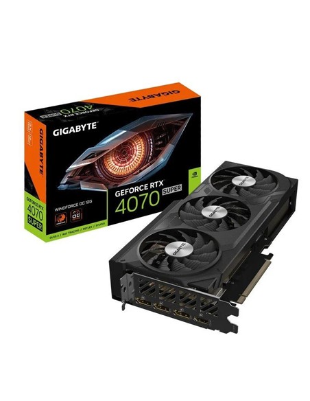 TARJETA DE VIDEO NVIDIA GIGABYTE RTX4070 SUPER WINDFORCE OC 12GB