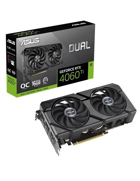 TARJETA DE VIDEO NVIDIA ASUS RTX4060TI EVO OC 16GB GDRR6 DP HDMI