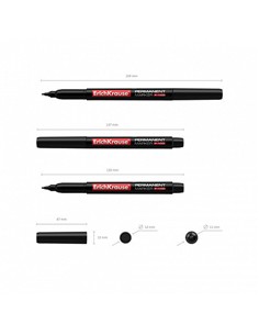 ROTULADOR PERMANENT ERICHKRAUSE P100 NEGRO.