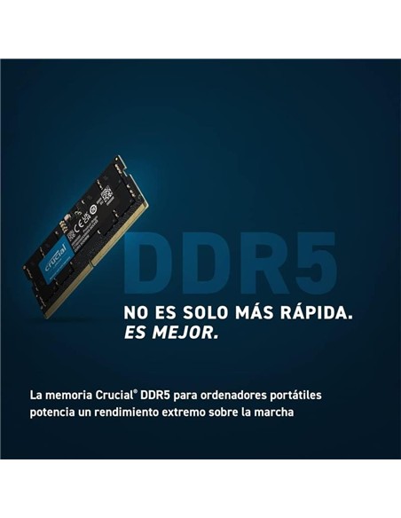 MEMORIA SODIMM 32GB CRUCIAL DDR5 4800MHZ